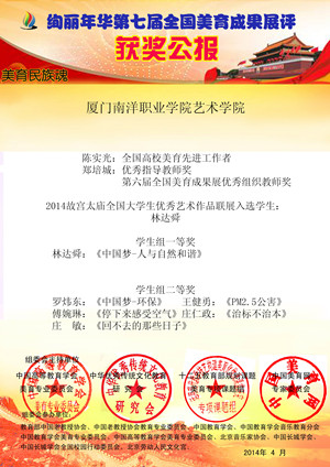 厦门南洋职业学院艺术学院 获奖公报_副本.jpg